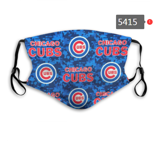 2020 MLB Chicago Cubs #9 Dust mask with filter->mlb dust mask->Sports Accessory